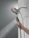 DELTA Universal Showering Components In2ition H2OKINETIC 5-Setting Two-in-One Shower — Stainless