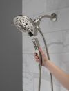 DELTA Universal Showering Components In2ition H2OKINETIC 5-Setting Two-in-One Shower — Stainless