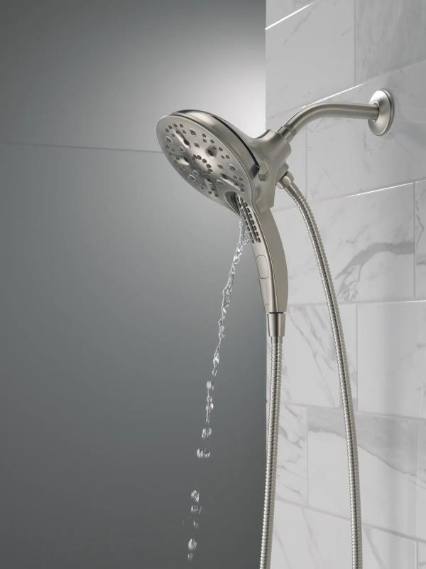 DELTA Universal Showering Components In2ition H2OKINETIC 5-Setting Two-in-One Shower — Stainless