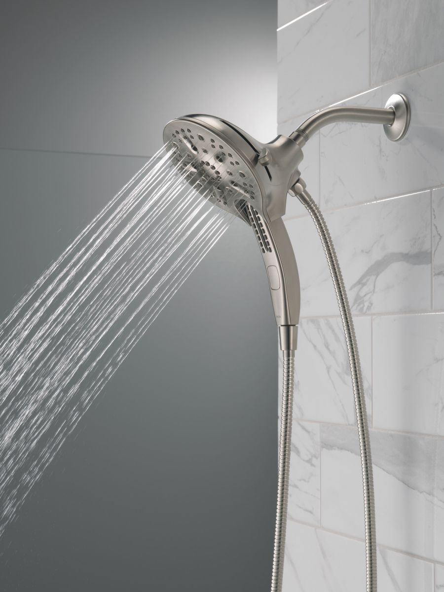 DELTA Universal Showering Components In2ition H2OKINETIC 5-Setting Two-in-One Shower — Stainless