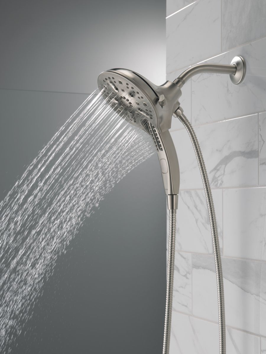 DELTA Universal Showering Components In2ition H2OKINETIC 5-Setting Two-in-One Shower — Stainless