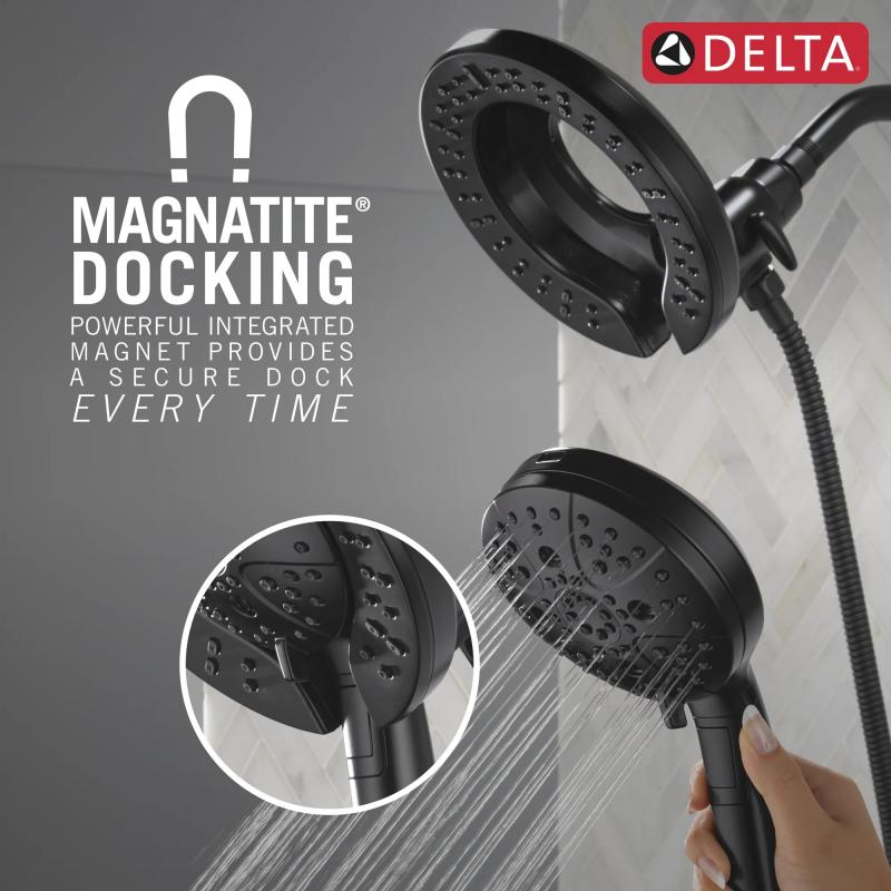 DELTA Universal Showering Components 7-Setting In2ition with ProClean — Matte Black