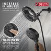 DELTA Universal Showering Components 7-Setting In2ition with ProClean — Matte Black