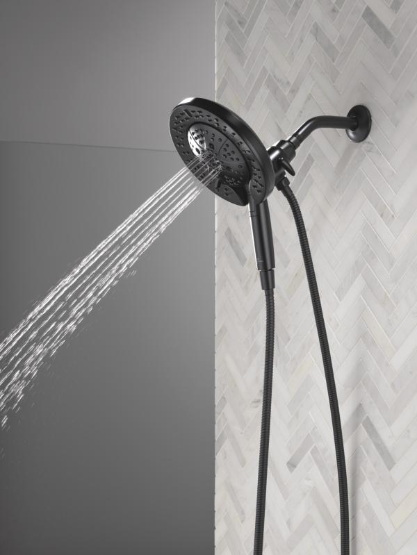 DELTA Universal Showering Components 7-Setting In2ition with ProClean — Matte Black