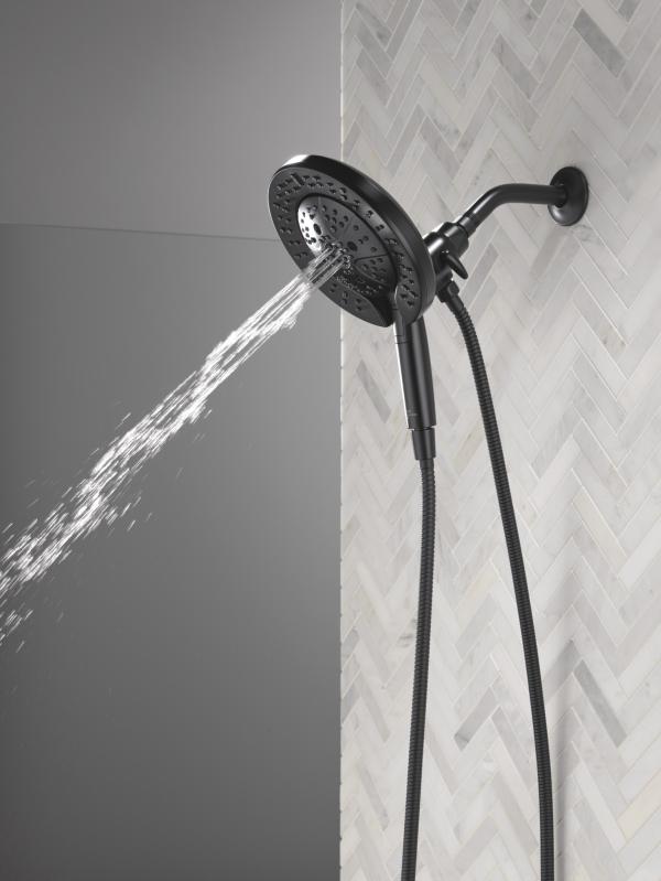 DELTA Universal Showering Components 7-Setting In2ition with ProClean — Matte Black