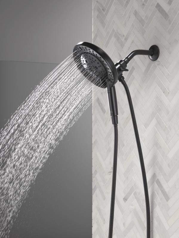 DELTA Universal Showering Components 7-Setting In2ition with ProClean — Matte Black