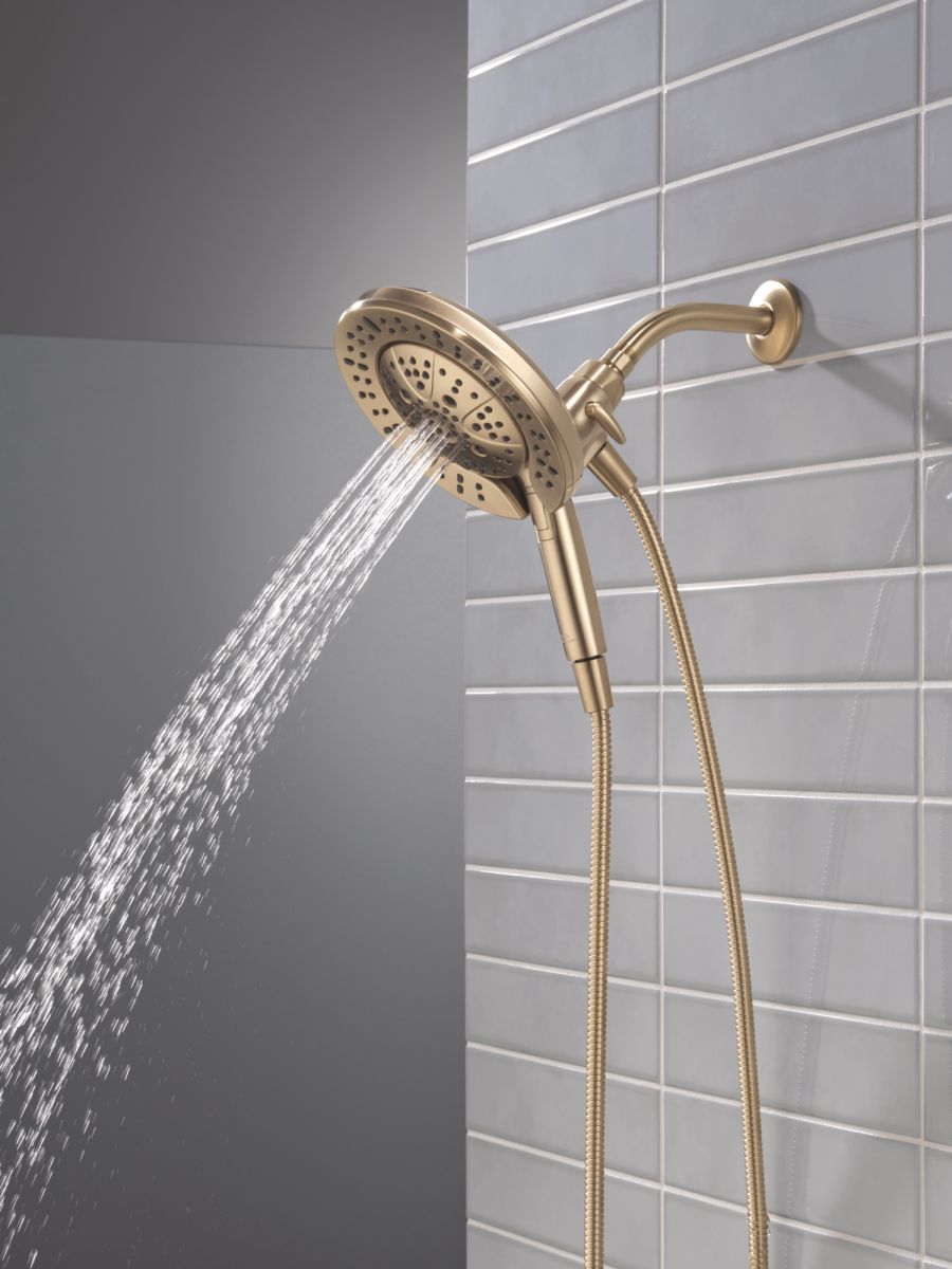 DELTA Universal Showering Components 7-Setting In2ition with ProClean — Lumicoat® Champagne Bronze