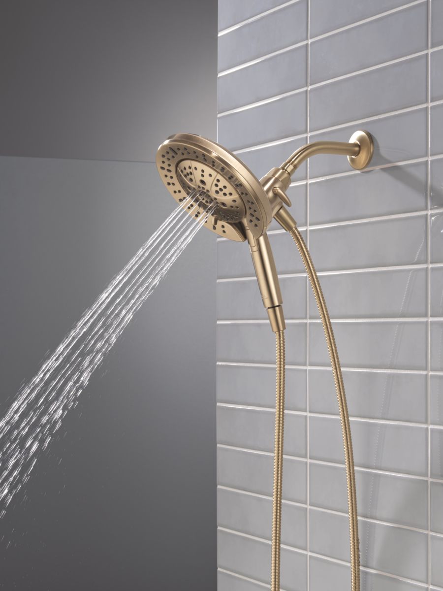DELTA Universal Showering Components 7-Setting In2ition with ProClean — Lumicoat® Champagne Bronze