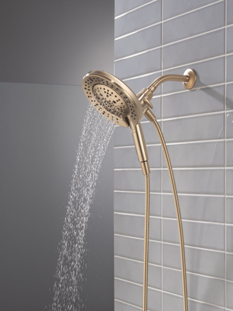 DELTA Universal Showering Components 7-Setting In2ition with ProClean — Lumicoat® Champagne Bronze