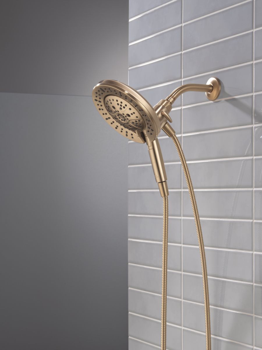 DELTA Universal Showering Components 7-Setting In2ition with ProClean — Lumicoat® Champagne Bronze