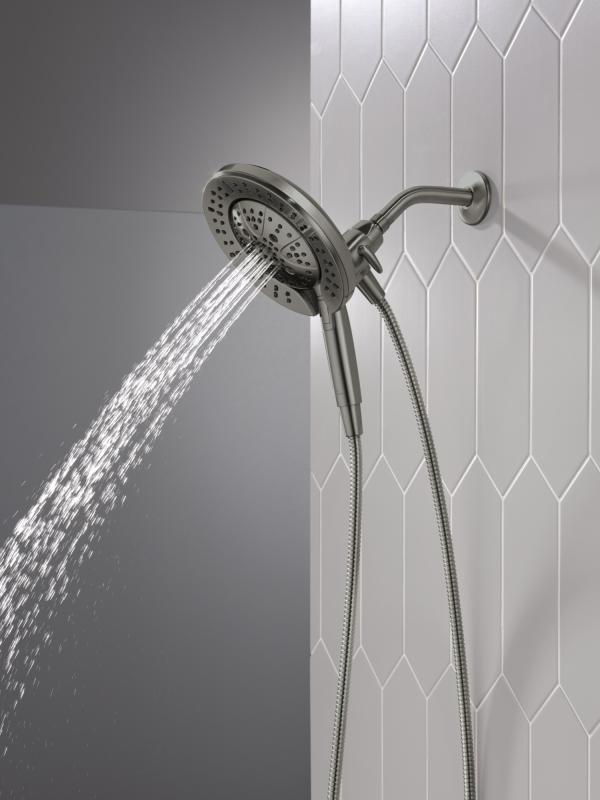 DELTA Universal Showering Components 7-Setting In2ition with ProClean — Lumicoat® Black Stainless