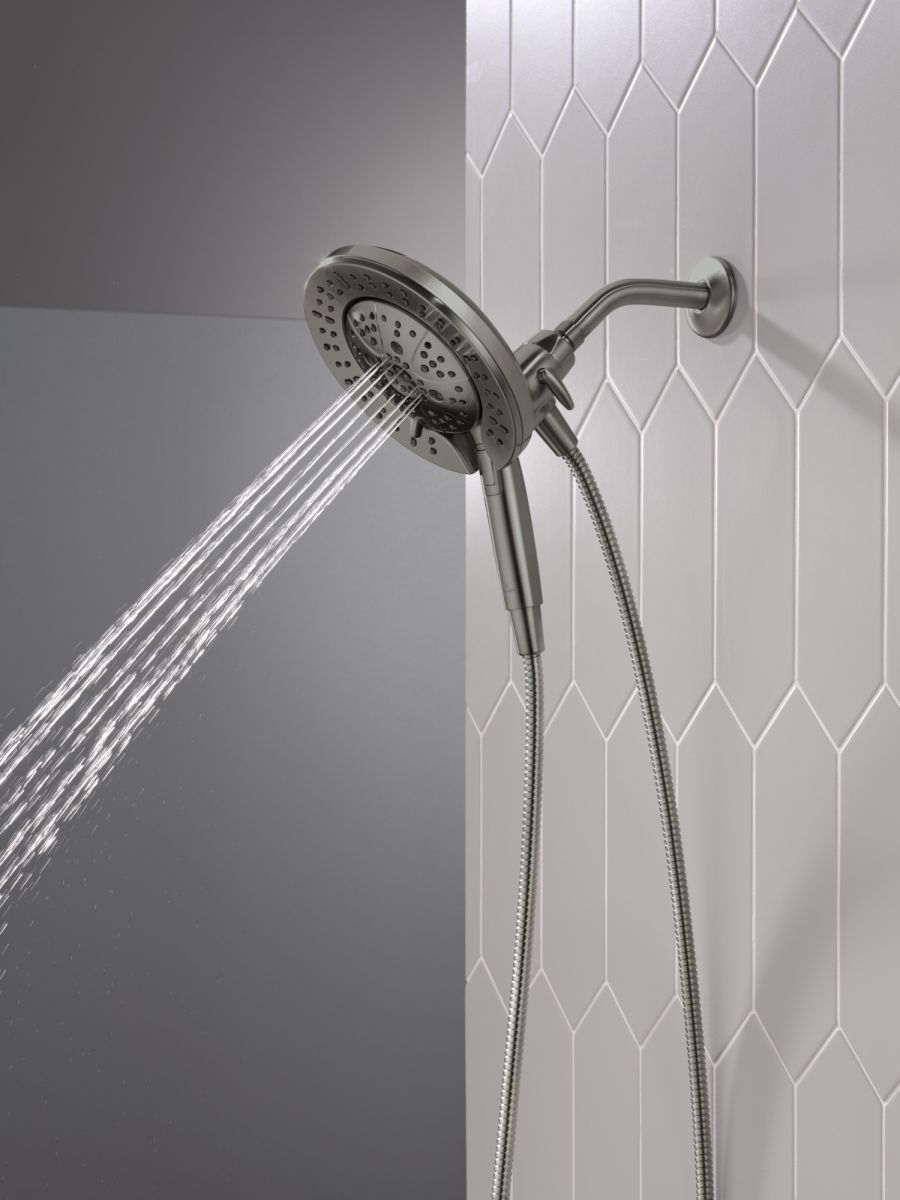 DELTA Universal Showering Components 7-Setting In2ition with ProClean — Lumicoat® Black Stainless