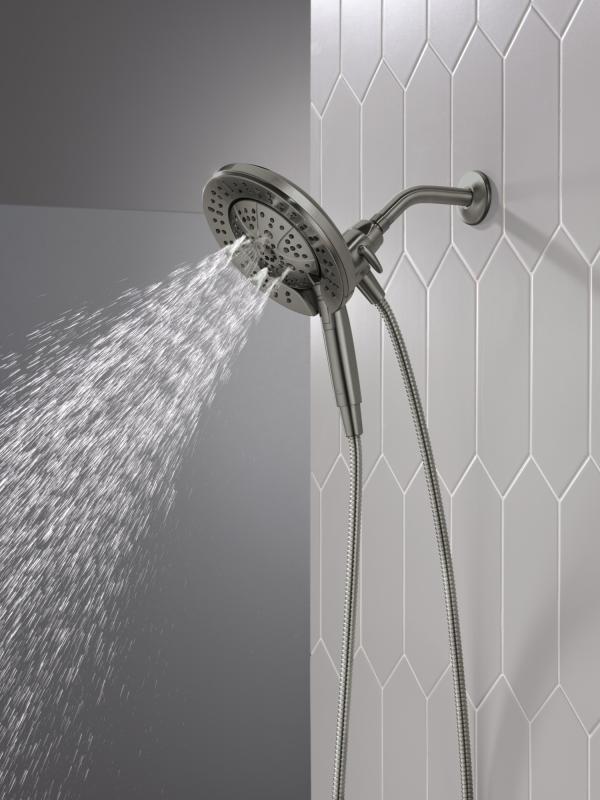 DELTA Universal Showering Components 7-Setting In2ition with ProClean — Lumicoat® Black Stainless