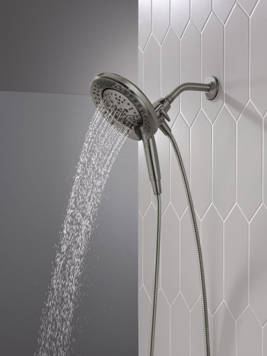 DELTA Universal Showering Components 7-Setting In2ition with ProClean — Lumicoat® Black Stainless