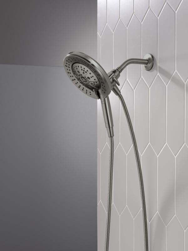 DELTA Universal Showering Components 7-Setting In2ition with ProClean — Lumicoat® Black Stainless