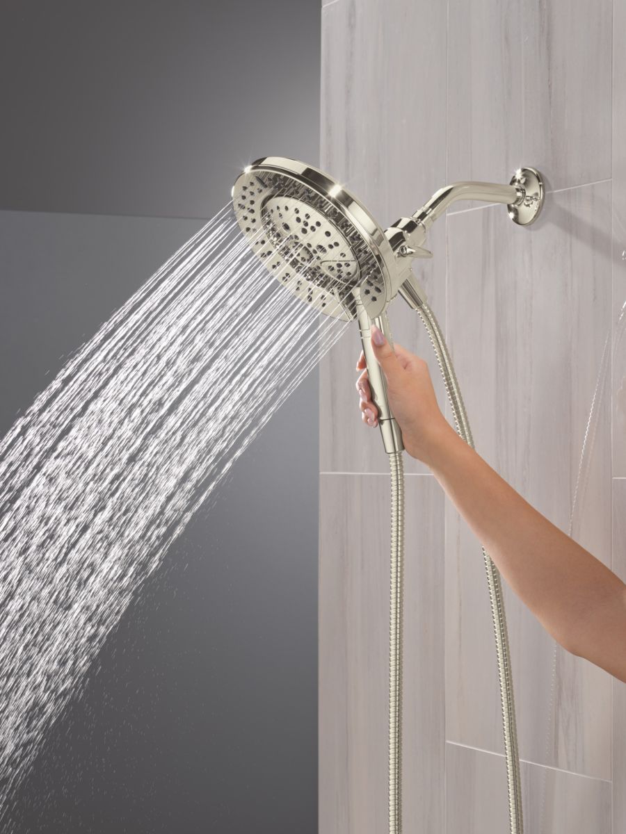 DELTA Universal Showering Components 7-Setting In2ition with ProClean — Lumicoat® Polished Nickel