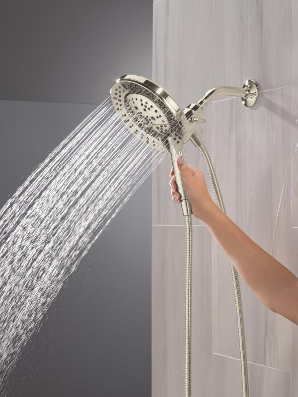 DELTA Universal Showering Components 7-Setting In2ition with ProClean — Lumicoat® Polished Nickel