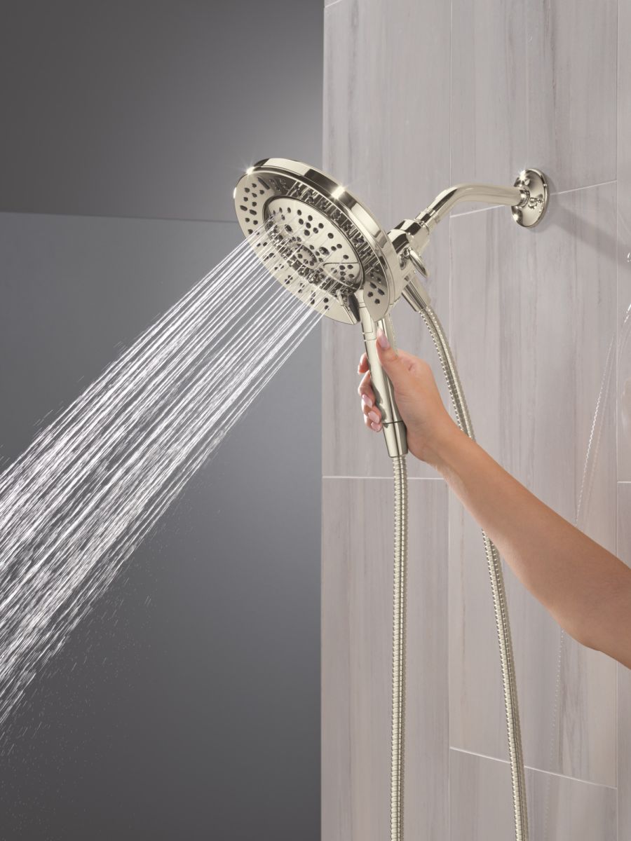 DELTA Universal Showering Components 7-Setting In2ition with ProClean — Lumicoat® Polished Nickel