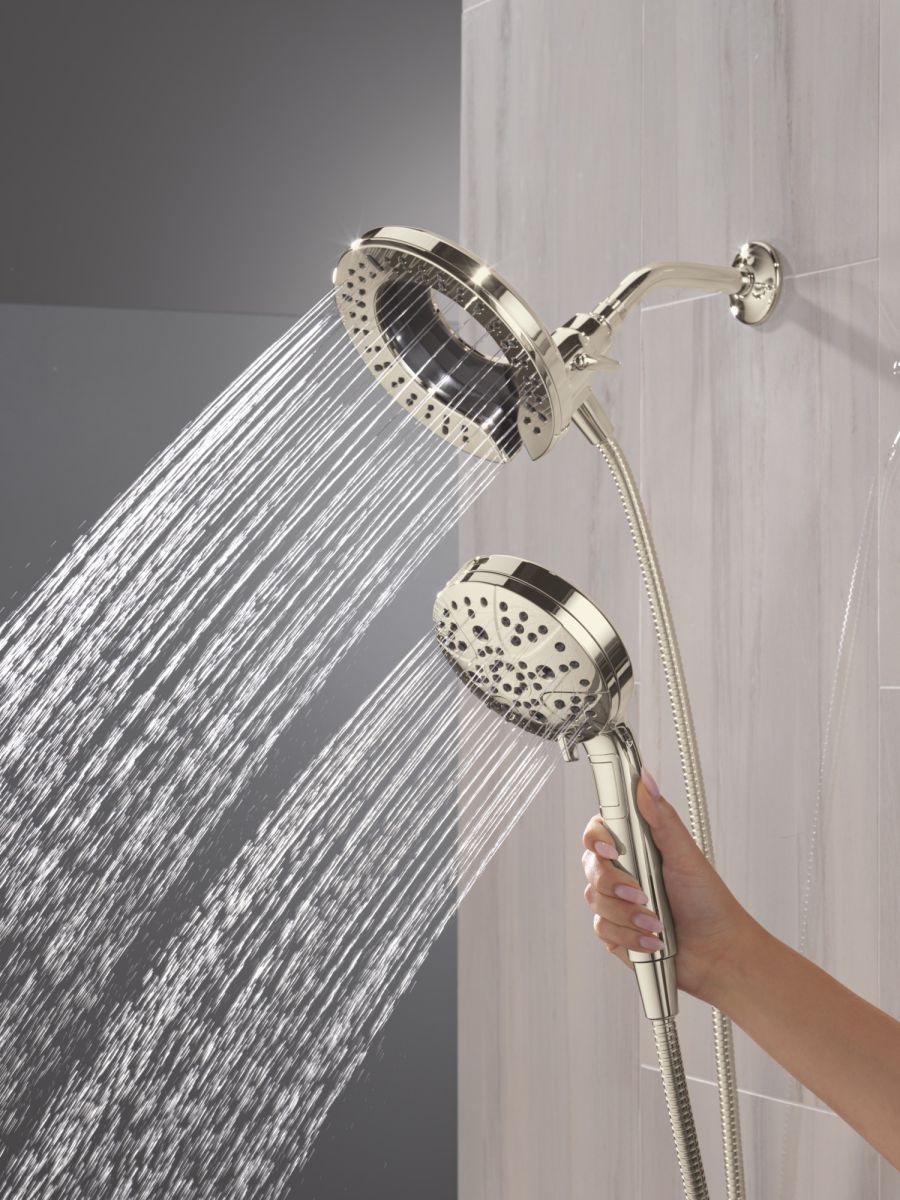 DELTA Universal Showering Components 7-Setting In2ition with ProClean — Lumicoat® Polished Nickel