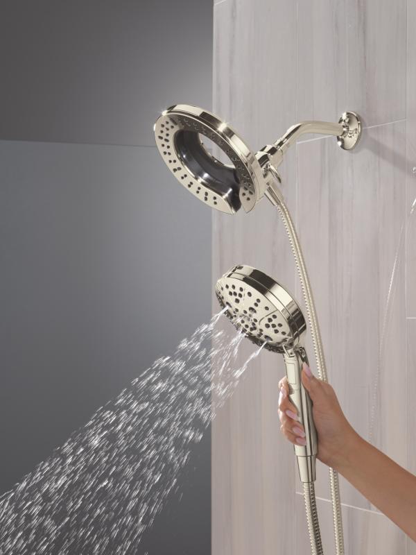 DELTA Universal Showering Components 7-Setting In2ition with ProClean — Lumicoat® Polished Nickel