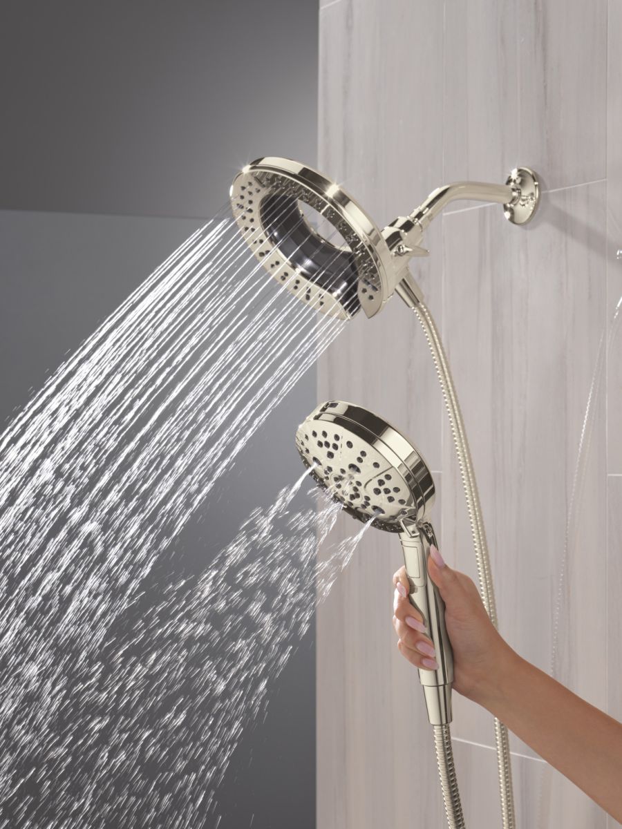 DELTA Universal Showering Components 7-Setting In2ition with ProClean — Lumicoat® Polished Nickel