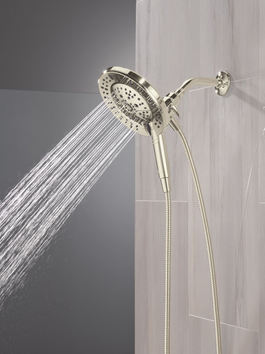 DELTA Universal Showering Components 7-Setting In2ition with ProClean — Lumicoat® Polished Nickel
