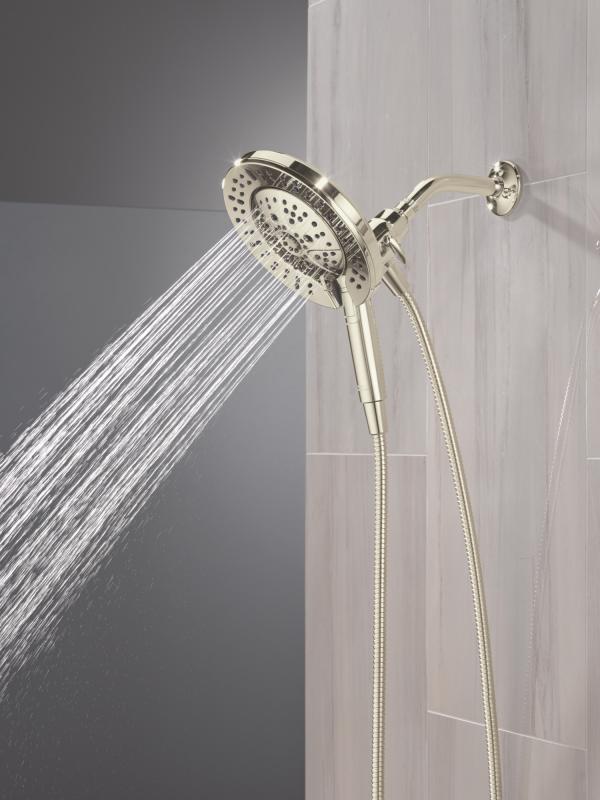 DELTA Universal Showering Components 7-Setting In2ition with ProClean — Lumicoat® Polished Nickel