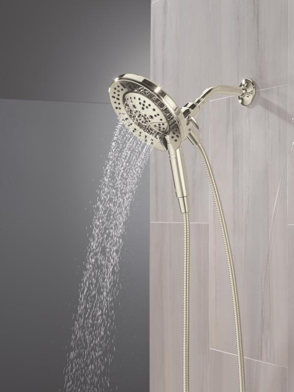 DELTA Universal Showering Components 7-Setting In2ition with ProClean — Lumicoat® Polished Nickel