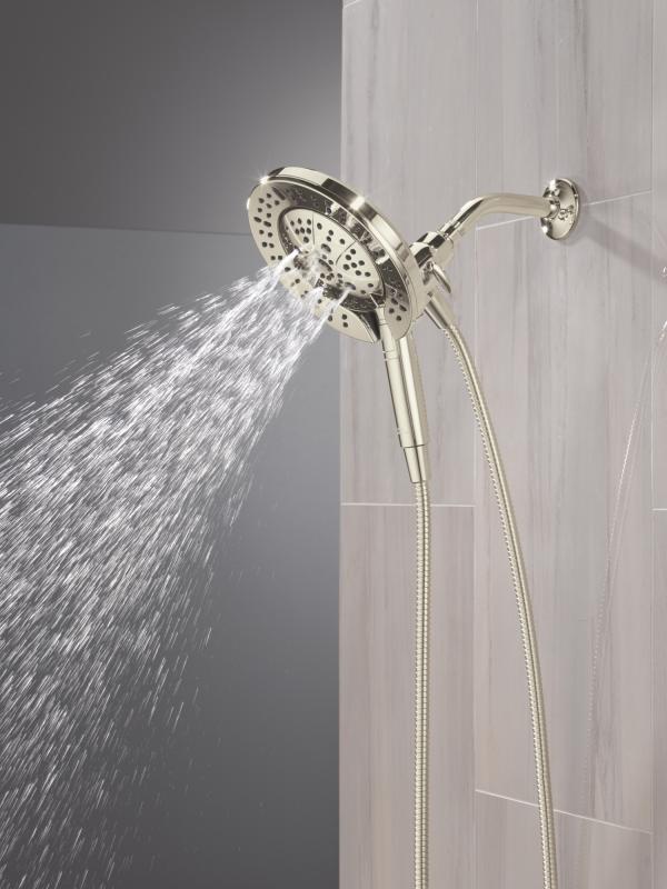 DELTA Universal Showering Components 7-Setting In2ition with ProClean — Lumicoat® Polished Nickel
