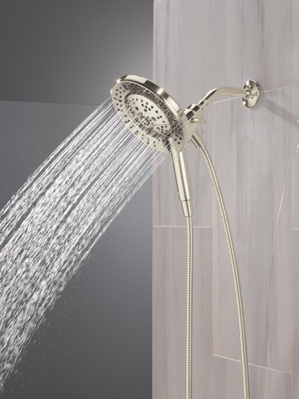 DELTA Universal Showering Components 7-Setting In2ition with ProClean — Lumicoat® Polished Nickel