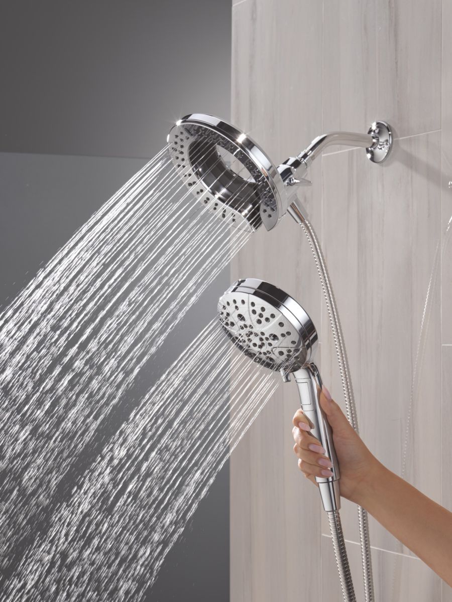 DELTA Universal Showering Components 7-Setting In2ition with ProClean — Lumicoat® Chrome