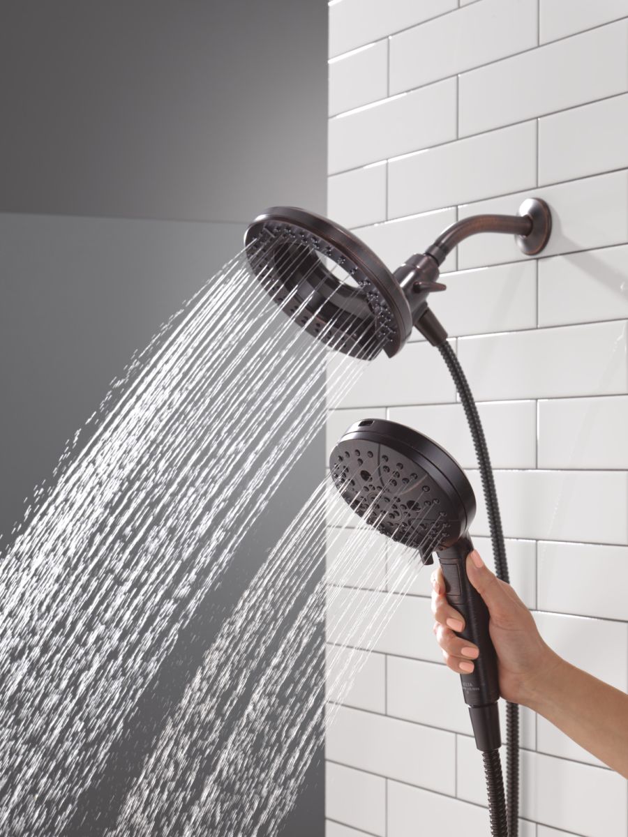 DELTA Universal Showering Components 7-Setting In2ition with ProClean — Venetian Bronze