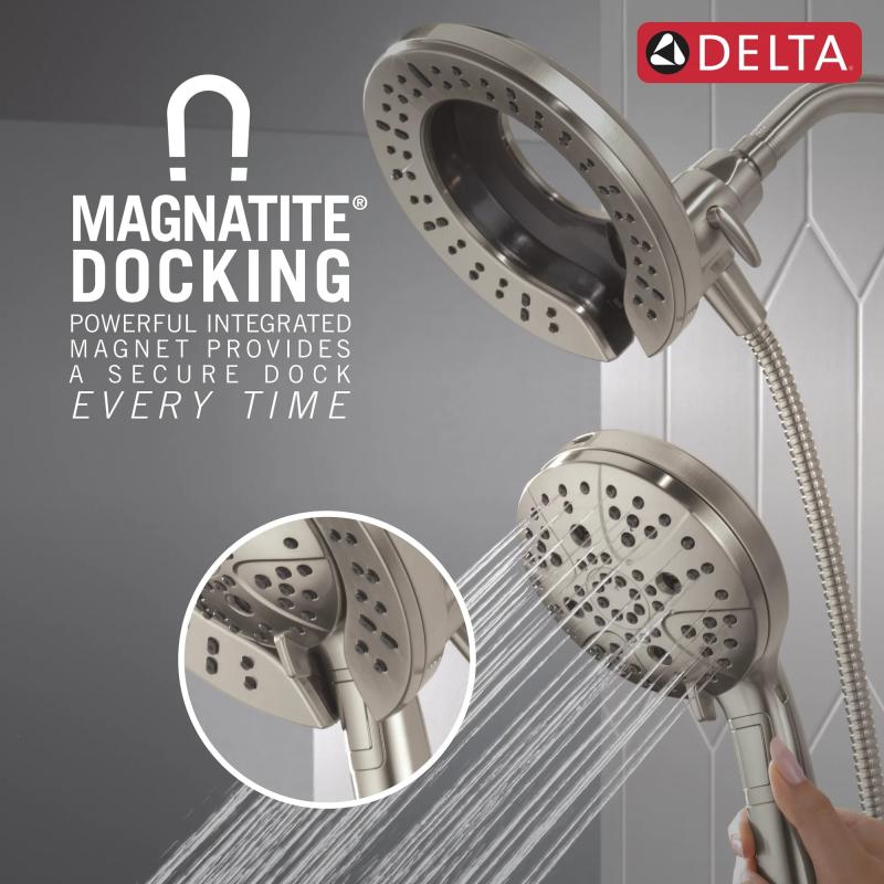 DELTA Universal Showering Components 7-Setting In2ition with ProClean — Lumicoat® Stainless