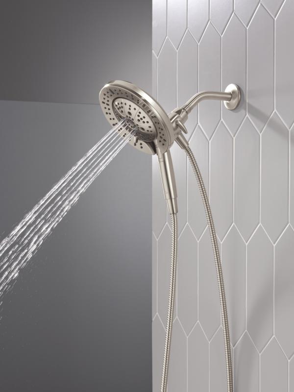 DELTA Universal Showering Components 7-Setting In2ition with ProClean — Lumicoat® Stainless
