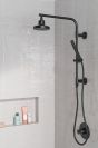 DELTA Universal Showering Components H2OKINETIC 5-Setting Contemporary Raincan Shower Head — Matte Black