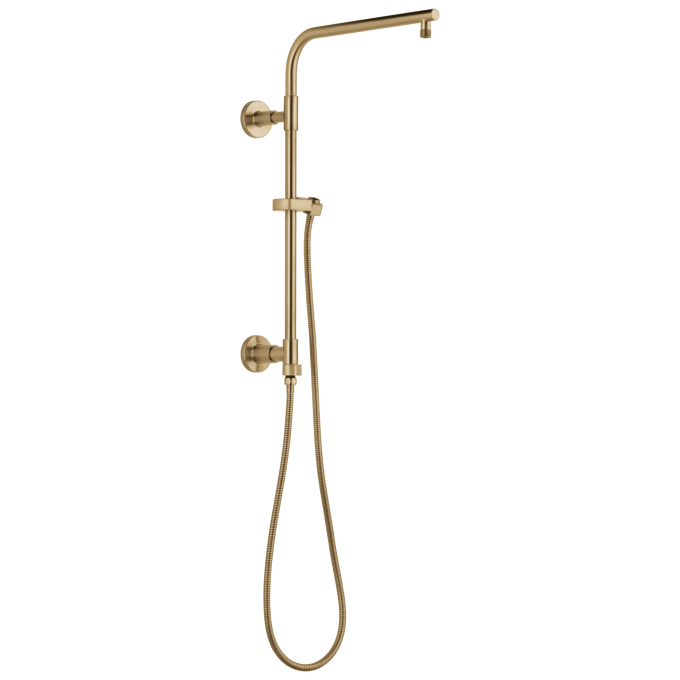 DELTA Universal Showering Components Emerge 18" Round Shower Column — Lumicoat® Champagne Bronze