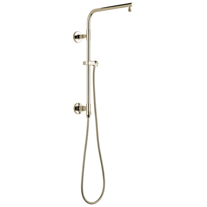 DELTA Universal Showering Components Emerge 18" Round Shower Column — Lumicoat® Polished Nickel