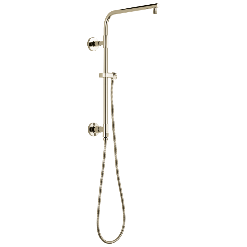 DELTA Universal Showering Components Emerge 18" Round Shower Column — Lumicoat® Polished Nickel