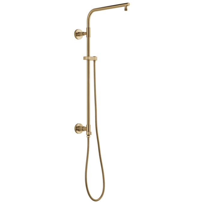 DELTA Universal Showering Components Emerge 26" Round Shower Column — Lumicoat® Champagne Bronze
