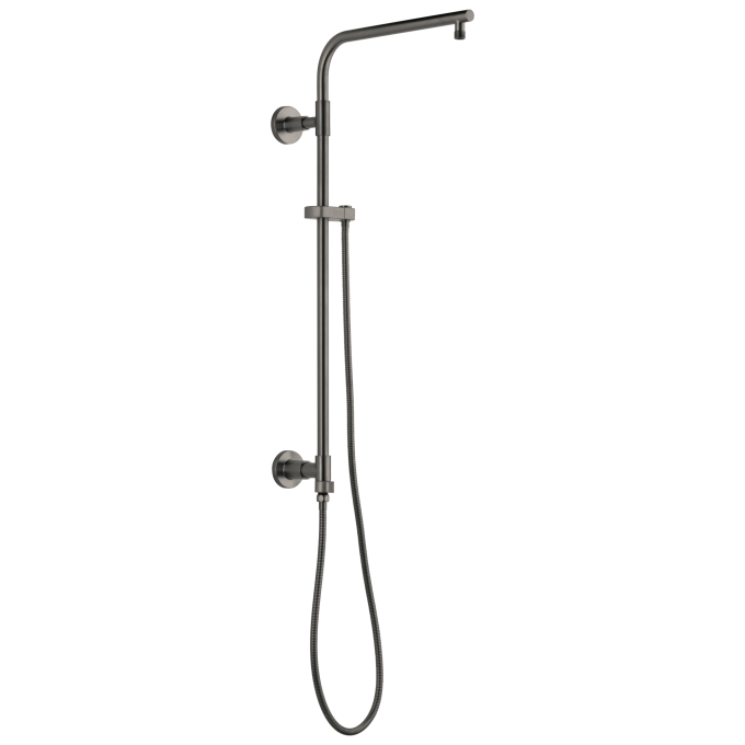 DELTA Universal Showering Components Emerge 26" Round Shower Column — Lumicoat® Black Stainless