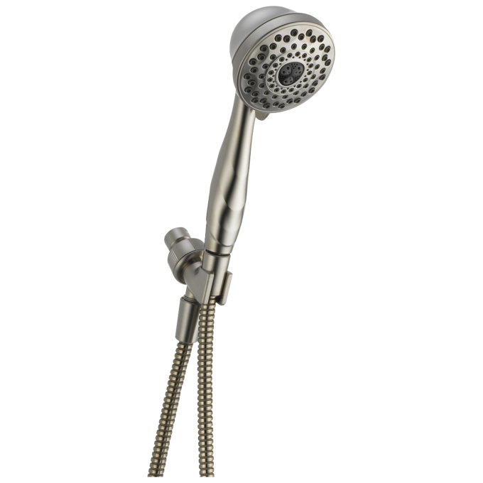 DELTA Universal Showering Components Premium 7-Setting Shower Mount Hand Shower — Stainless