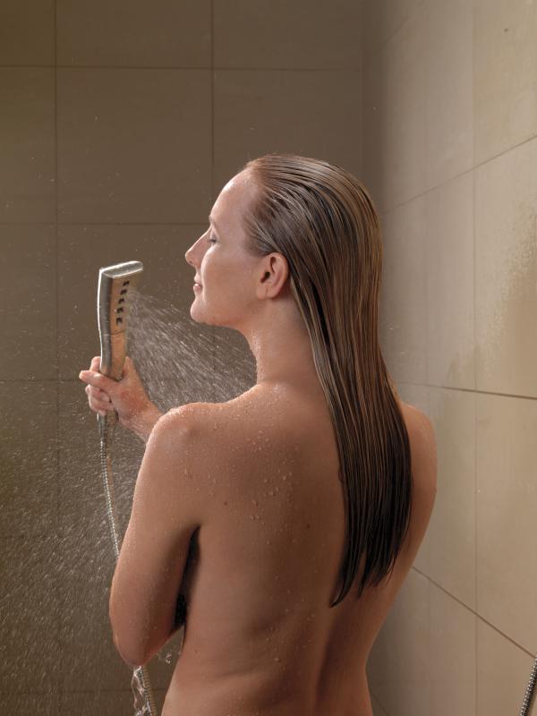 DELTA Universal Showering Components H2OKINETIC Single-Setting Hand Shower — Stainless