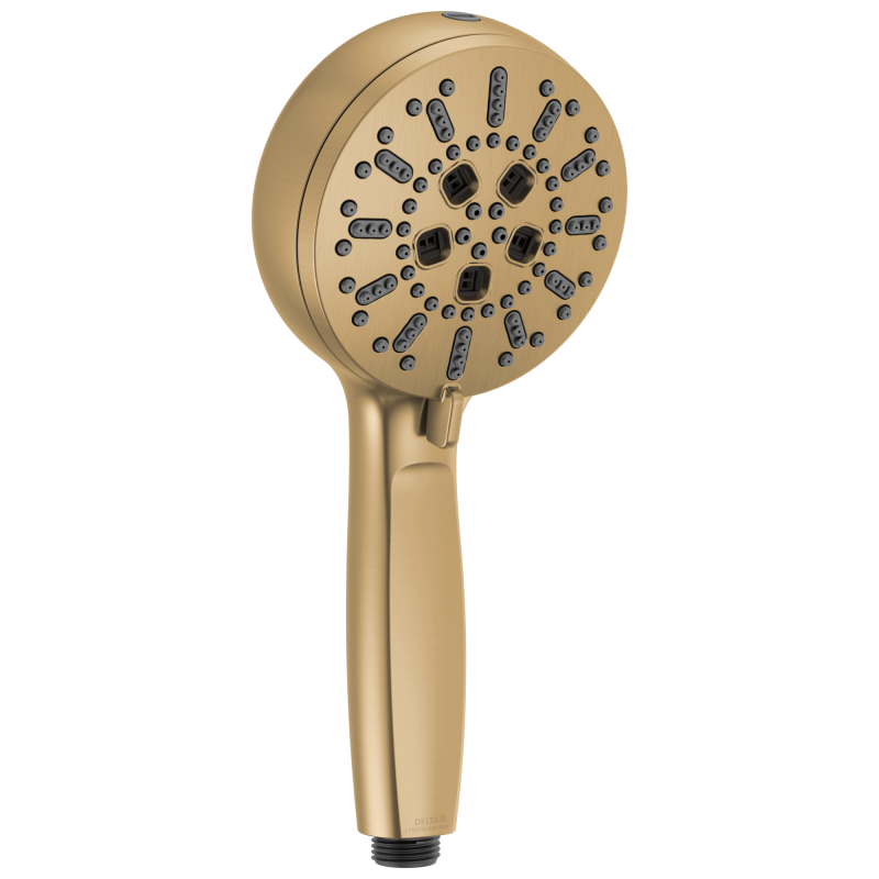 DELTA Universal Showering Components 7-Setting Hand Shower with Cleaning Spray — Lumicoat® Champagne Bronze