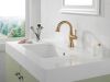 DELTA Cassidy Single Handle Pull Down Bathroom Faucet — Champagne Bronze