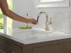 DELTA Cassidy Single Handle Pull Down Bathroom Faucet — Polished Nickel