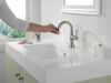 DELTA Cassidy Single Handle Pull Down Bathroom Faucet — Stainless