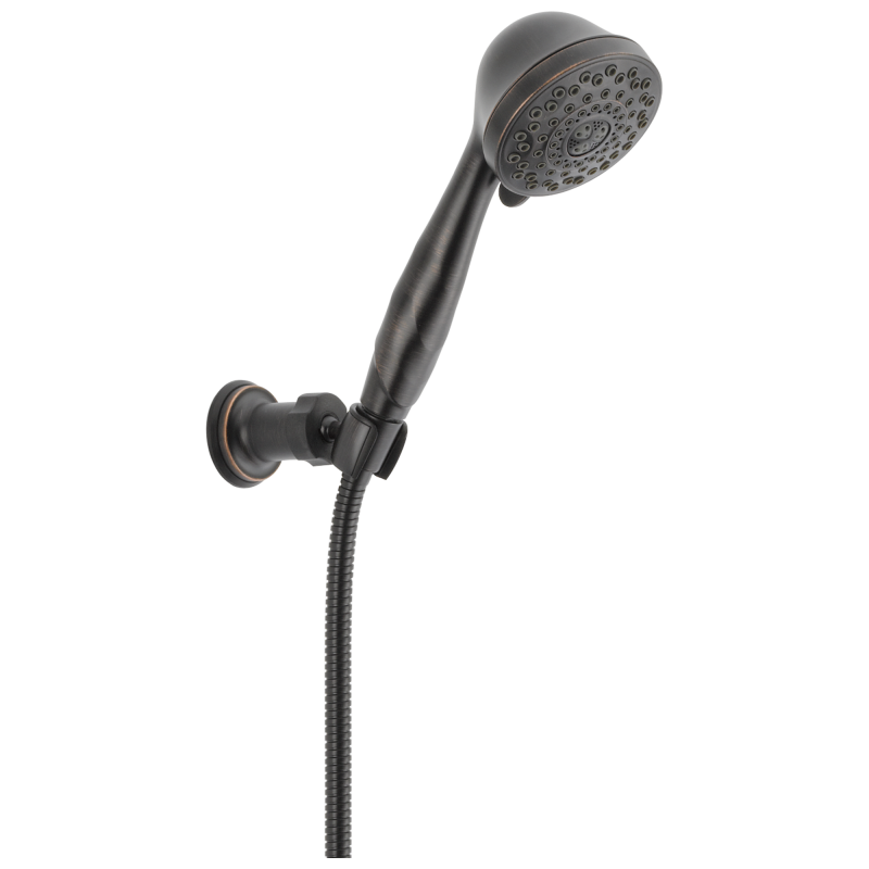 DELTA Universal Showering Components Premium 7-Setting Adjustable Wall Mount Hand Shower — Venetian Bronze