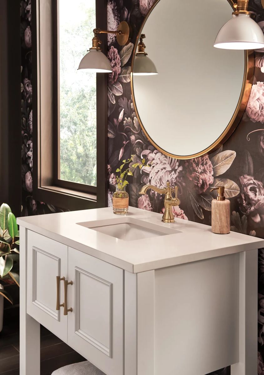 DELTA Cassidy Single Handle Bathroom Faucet — Champagne Bronze