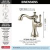 DELTA Cassidy Single Handle Bathroom Faucet — Polished Nickel