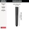 DELTA Universal Showering Components Premium Single-Setting Hand Shower — Matte Black